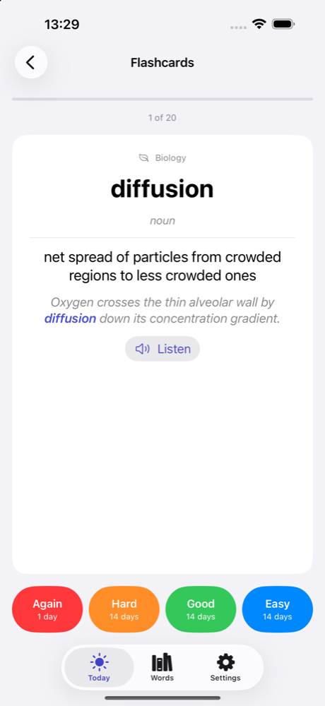Campus Vocab flashcard