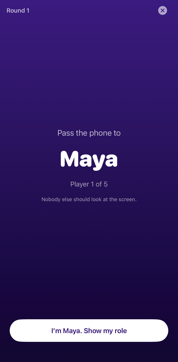 Fibbly pass screen