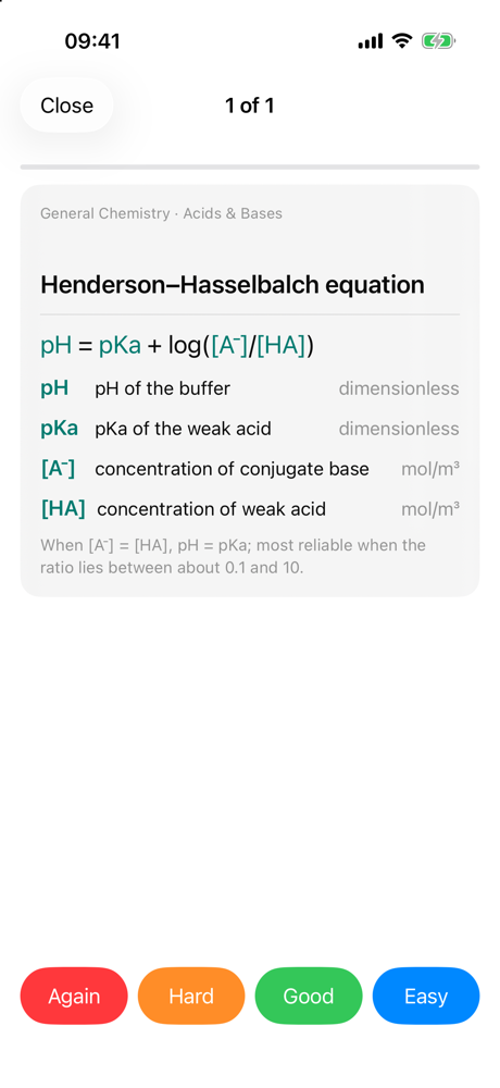 Formula MD flashcard answer