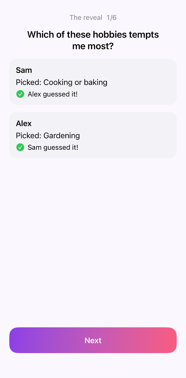 Knowmates reveal screen